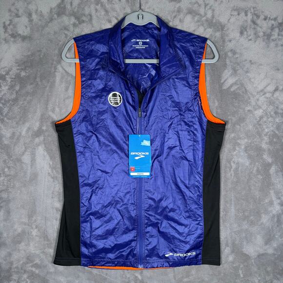Brooks LSD Lite Running Vest Men’s Small Ultramarine/Black NWT - Picture 1 of 8